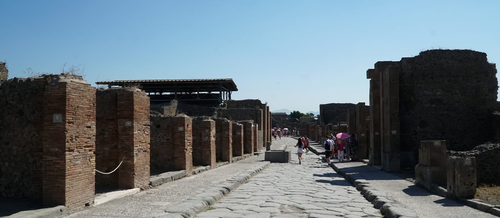 Via dell'Abbondanza, the main street of Pompeii